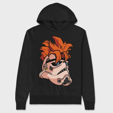 Cyberpunk Fox, Hanorac Oversize Barbati (Unisex)