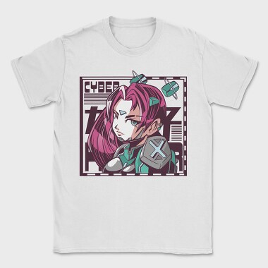 Cyberpunk Girl 1, Tricou Barbati (Unisex)