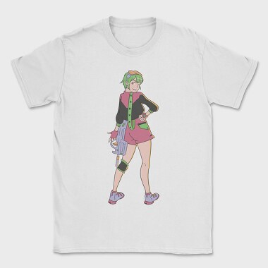 Cyberpunk Girl, Tricou Barbati (Unisex)