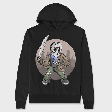 Jason Voorhees Knife, Hanorac Oversize Barbati (Unisex)