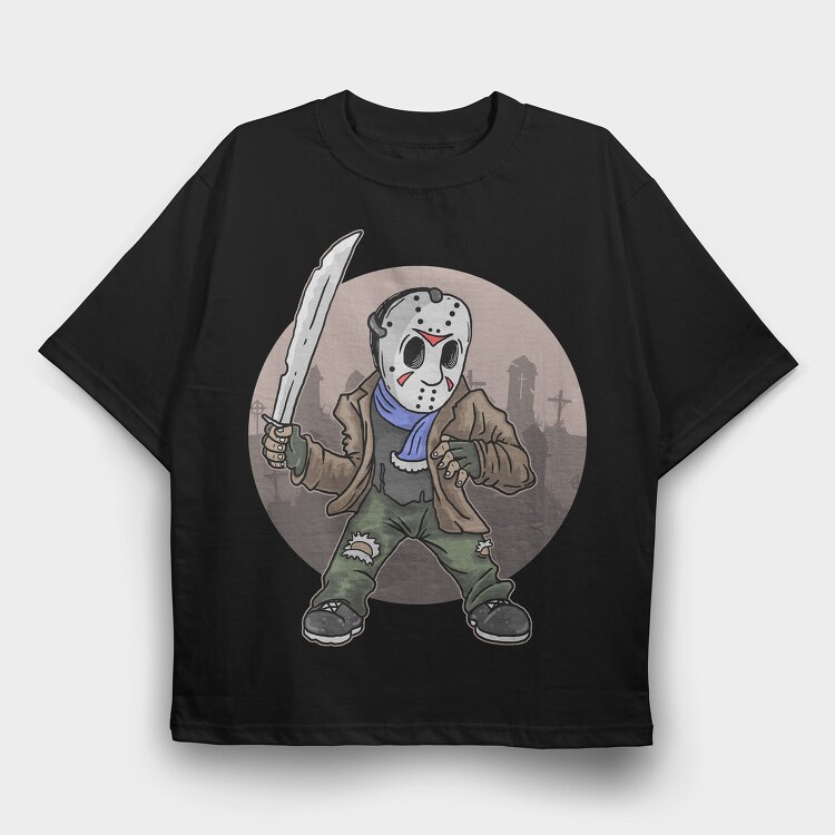 Jason Voorhees Knife, Tricou Oversize Barbati (Unisex)