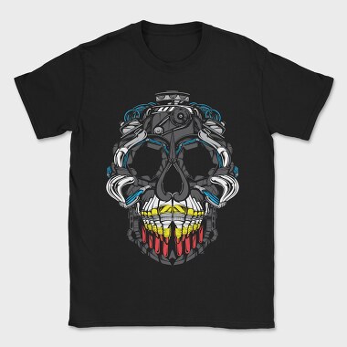 Cyberpunk Skull, Tricou Barbati (Unisex)
