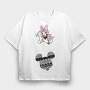 Daisy Duck Mickey Mouse, Tricou Oversize Barbati (Unisex)