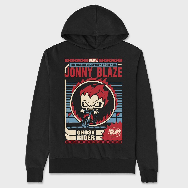 Daredevil Ghost Rider, Hanorac Oversize Barbati (Unisex)