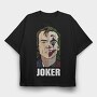 Joker Smile, Tricou Oversize Barbati (Unisex)