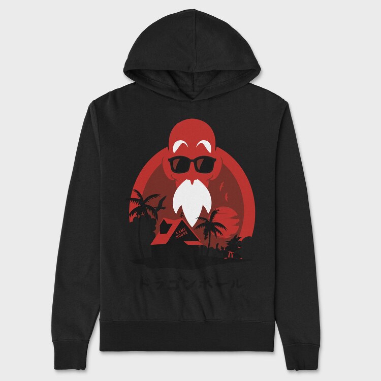 Kame House Vibes, Hanorac Oversize Barbati (Unisex)