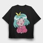 Kawaii Ice Cream Girl, Tricou Oversize Barbati (Unisex)