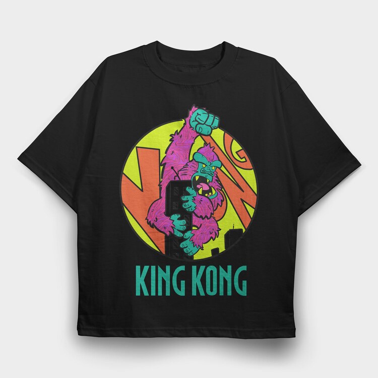 King Kong Roar, Tricou Oversize Barbati (Unisex)