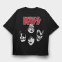 Kiss Lightning Bolt, Tricou Oversize Barbati (Unisex)