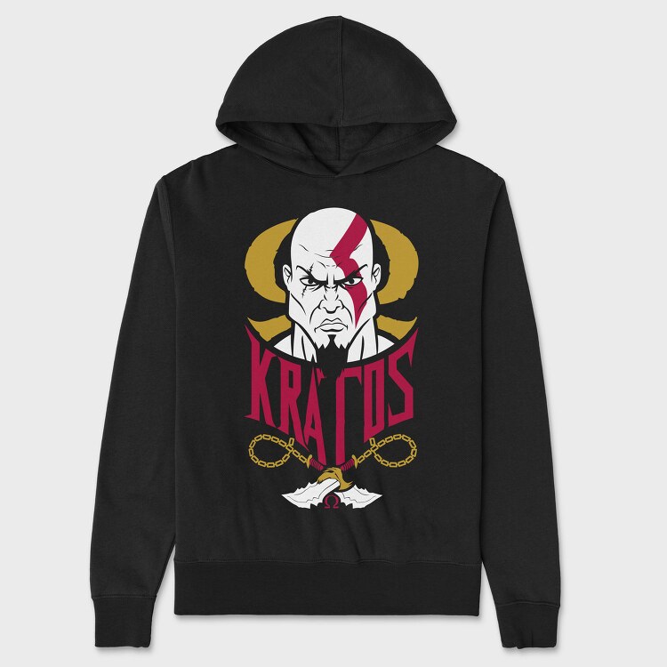 Kratos Warrior, Hanorac Oversize Barbati (Unisex)