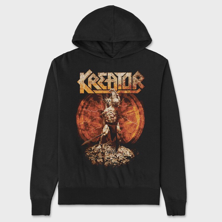 Kreator Warrior, Hanorac Oversize Barbati (Unisex)