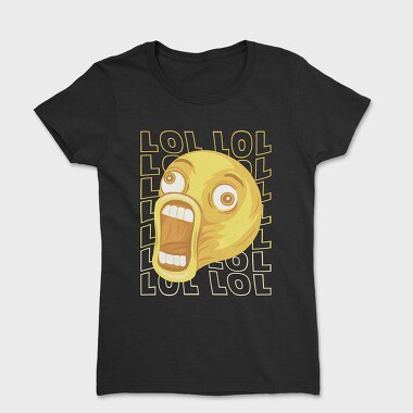 Laughing Emoji Scream, Tricou Femei