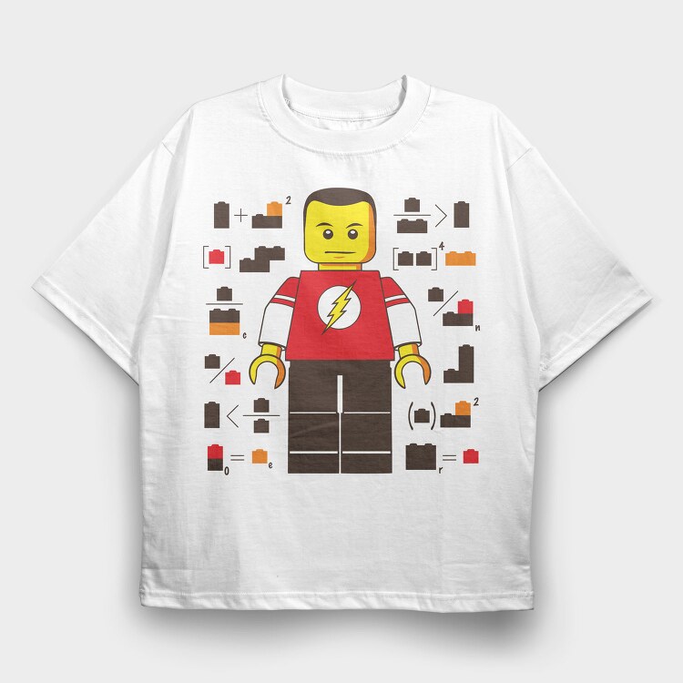 Lego Flash Power Suit, Tricou Oversize Barbati (Unisex)