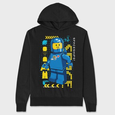 Lego Space Explorer, Hanorac Oversize Barbati (Unisex)