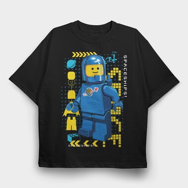 Lego Space Explorer, Tricou Oversize Barbati (Unisex)