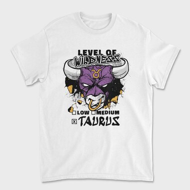 Level Of Wildness Taurus, Tricou Barbati (Unisex)