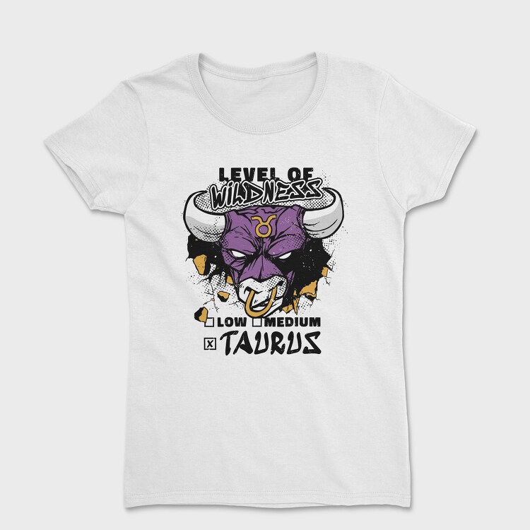 Level Of Wildness Taurus, Tricou Femei