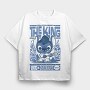 Lilo Stitch King Live, Tricou Oversize Barbati (Unisex)