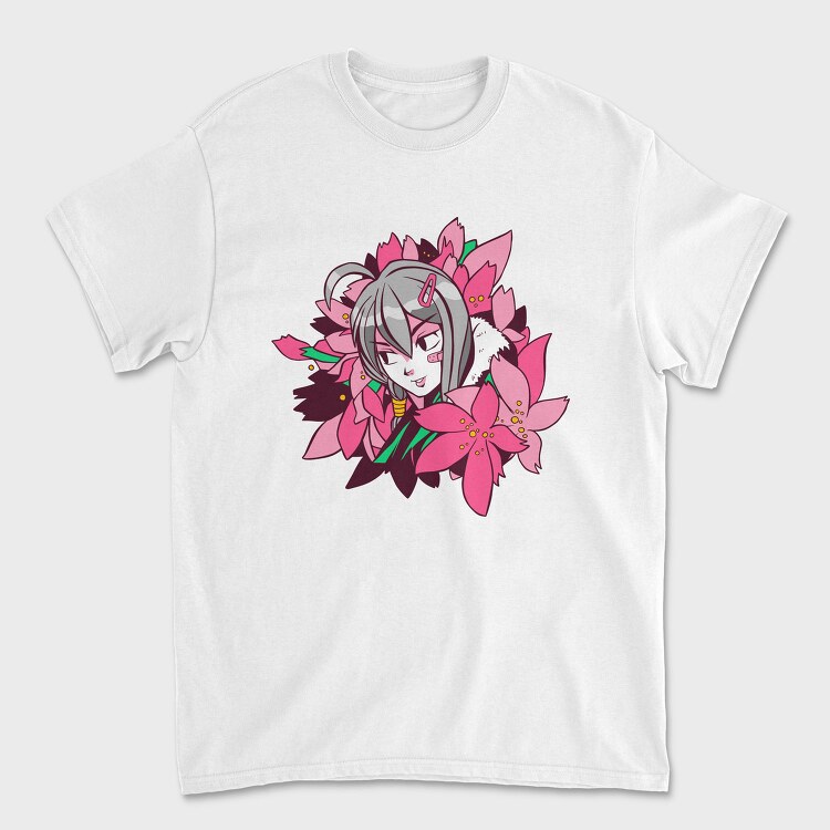 Lotus Flower Girl, Tricou Barbati (Unisex)