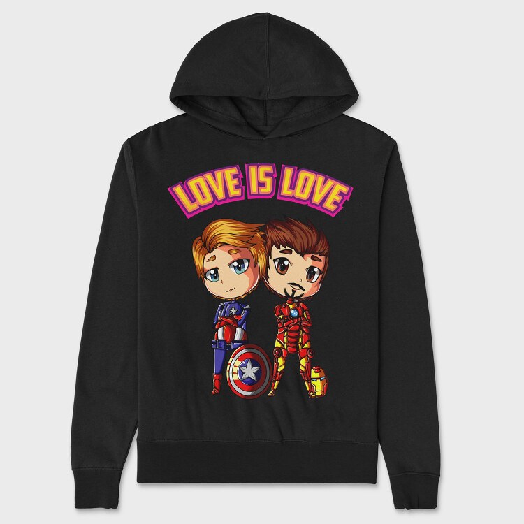 Love Is Love, Hanorac Oversize Barbati (Unisex)