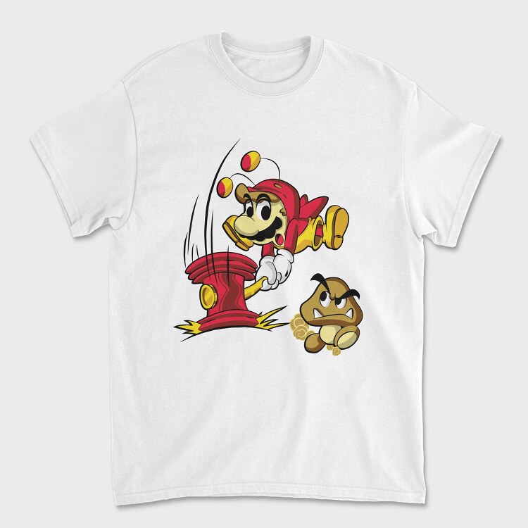 Mario Fire Hydrant, Tricou Barbati (Unisex)