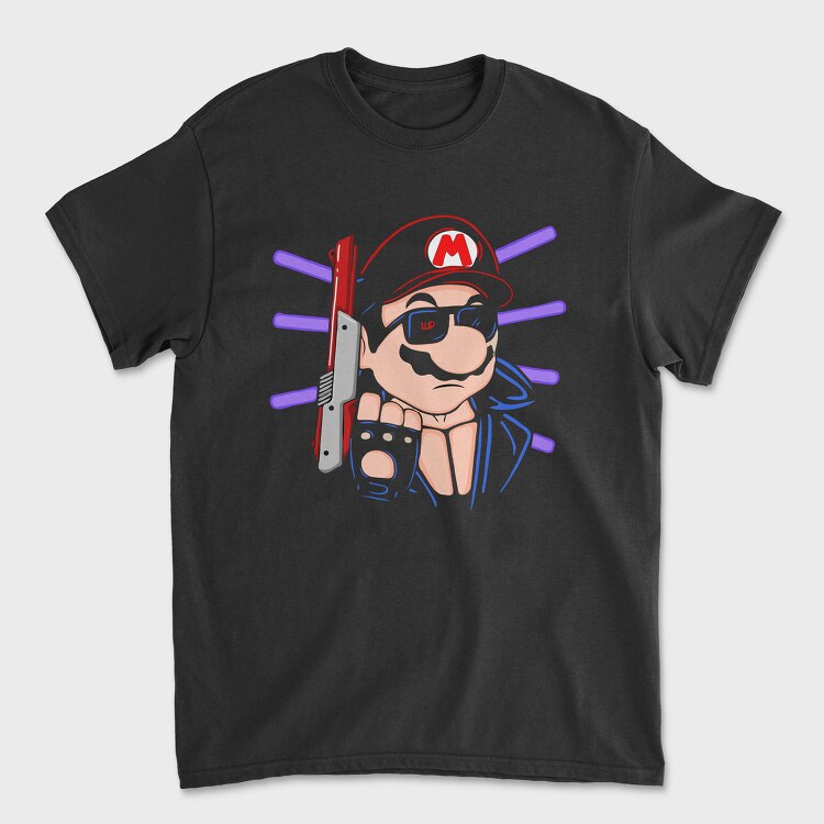 Mario Knife Scream, Tricou Barbati (Unisex)