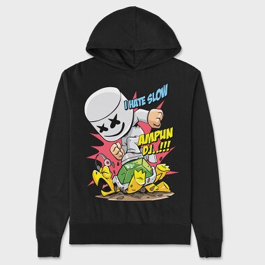 Marshmello Slow Dance, Hanorac Oversize Barbati (Unisex)