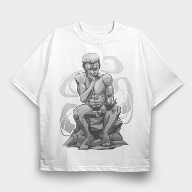 Martial Artist Meditation, Tricou Oversize Barbati (Unisex)