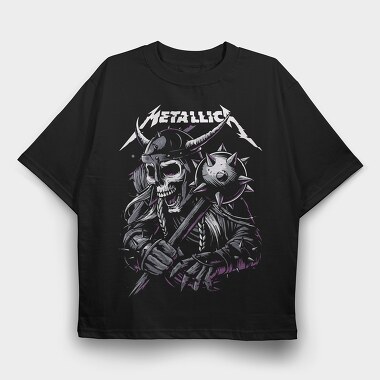 Metallica Warrior, Tricou Oversize Barbati (Unisex)