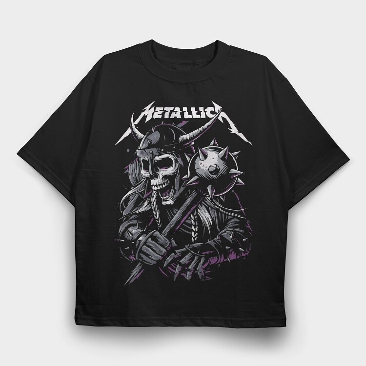 Metallica Warrior, Tricou Oversize Barbati (Unisex)
