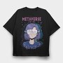 Metaverse In, Tricou Oversize Barbati (Unisex)