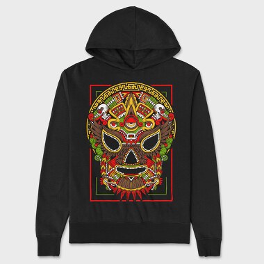 Mexican Mask, Hanorac Oversize Barbati (Unisex)