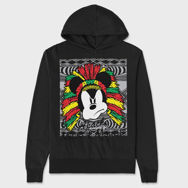 Mickey Apache Mouse, Hanorac Oversize Barbati (Unisex)