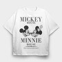 Mickey Minnie Mouse Love, Tricou Oversize Barbati (Unisex)