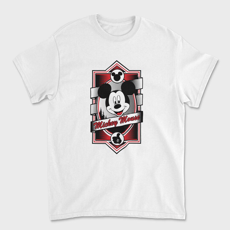 Mickey Mouse Emblem, Tricou Barbati (Unisex)