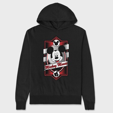 Mickey Mouse Emblem, Hanorac Oversize Barbati (Unisex)