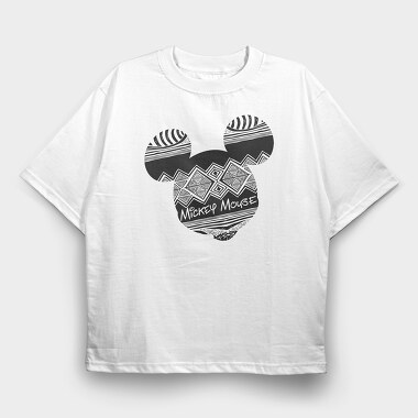 Mickey Mouse Maze, Tricou Oversize Barbati (Unisex)