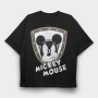 Mickey Mouse Shield, Tricou Oversize Barbati (Unisex)