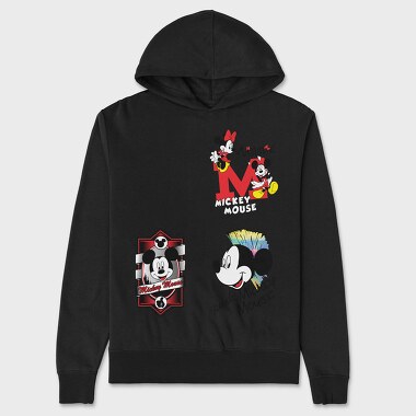 Mickey Punk Mouse, Hanorac Oversize Barbati (Unisex)