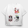 Mickey Punk Mouse, Tricou Oversize Barbati (Unisex)