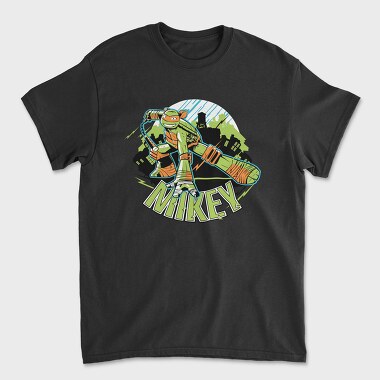 Mikey Ninja Turtle, Tricou Barbati (Unisex)