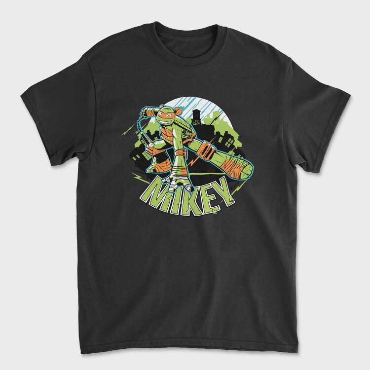 Mikey Ninja Turtle, Tricou Barbati (Unisex)