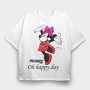 Minnie Mouse Happy Day, Tricou Oversize Barbati (Unisex)