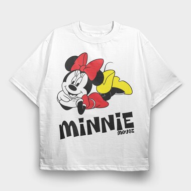 Minnie Mouse Hug, Tricou Oversize Barbati (Unisex)