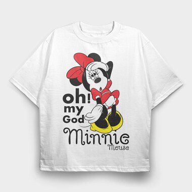 Minnie Oh My God, Tricou Oversize Barbati (Unisex)