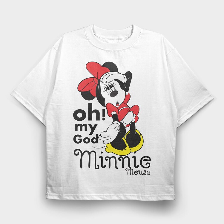 Minnie Oh My God, Tricou Oversize Barbati (Unisex)