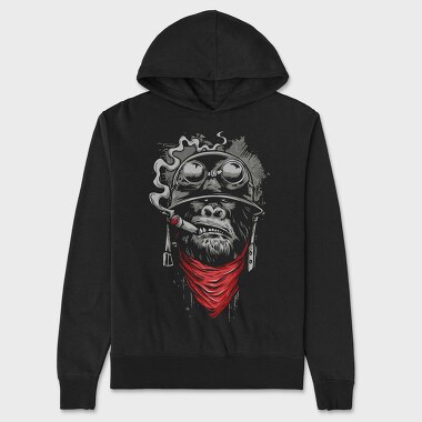 Motorcycle Gangster, Hanorac Oversize Barbati (Unisex)