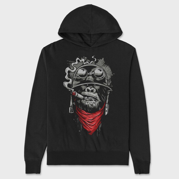 Motorcycle Gangster, Hanorac Oversize Barbati (Unisex)