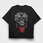 Motorcycle Gangster, Tricou Oversize Barbati (Unisex)