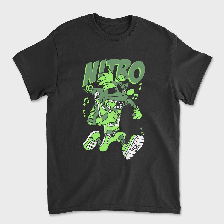Nitro Green Monster, Tricou Barbati (Unisex)